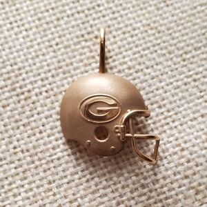 Football 14K Packers Helmet Pendant